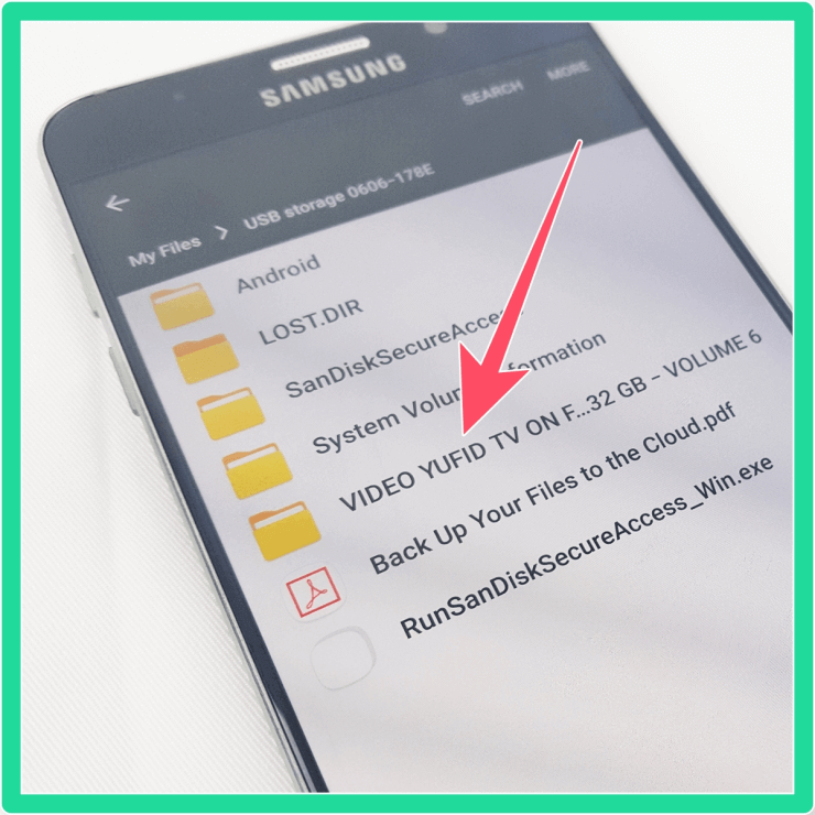screendisplay di hp flashdisk yufidtv