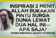Inspirasi 2 Menit: Allah Bukakan Pintu Surga Dunia Lewat Dua Hal Ini – Apa Saja?