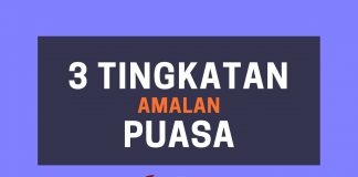 3 Tingkatan Amalan Puasa – Poster Dakwah Yufid TV