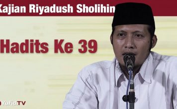 Kajian Riyadush Shalihin #110 – Hadits 39 : Bab Sabar – Ustadz Zaid Susanto, Lc
