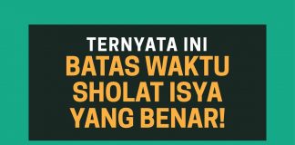 Sholat Isya: Batas Waktu Sholat Isya yang BENAR – Poster Dakwah Yufid TV