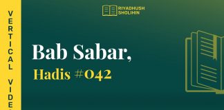 Kitab Riyadhus Shalihin Bab 3 Hadits 042 – Adil tak Berarti Sama