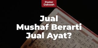 Jual Mushaf Al Quran Berarti Menjual Ayat Allah? – Poster Dakwah Yufid TV