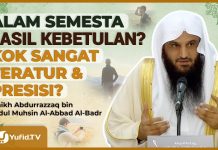 JIKA ALAM SEMESTA HANYA KEBETULAN, MENGAPA SEMUANYA BEGITU TERATUR?